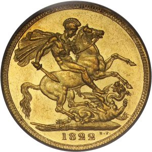 1822 Γεώργιος Δ' - Χρυσή Λίρα Αγγλίας