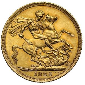 1823 Γεώργιος Δ' - Χρυσή Λίρα Αγγλίας