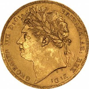 1824 Γεώργιος Δ' - Χρυσή Λίρα Αγγλίας