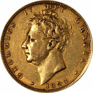 1825 Γεώργιος Δ' - Χρυσή Λίρα Αγγλίας