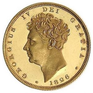 1826 Γεώργιος Δ' - Χρυσή Λίρα Αγγλίας