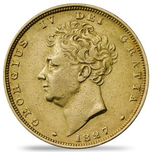 1827 Γεώργιος Δ' - Χρυσή Λίρα Αγγλίας