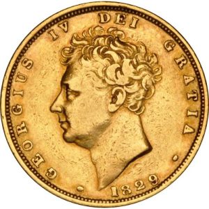 1829 Γεώργιος Δ' - Χρυσή Λίρα Αγγλίας