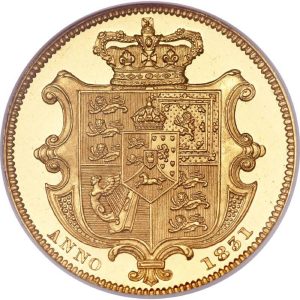 1831 Γουλιέλμος Δ’ - Χρυσή Λίρα Αγγλίας