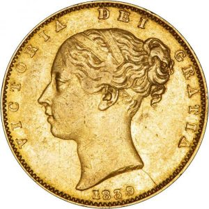 1839 Βικτώρια - Χρυσή Λίρα Αγγλίας