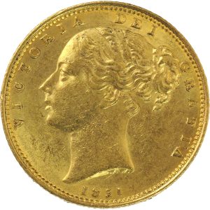 1851 Βικτώρια - Χρυσή Λίρα Αγγλίας