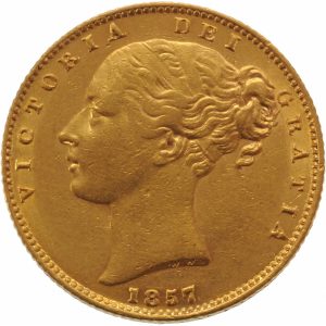 1857 Βικτώρια Λονδίνου - Χρυσή Λίρα Αγγλίας