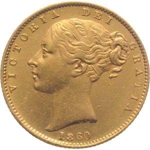 1860 Βικτώρια Λονδίνου - Χρυσή Λίρα Αγγλίας