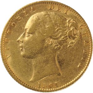 1861 Βικτώρια Λονδίνου - Χρυσή Λίρα Αγγλίας