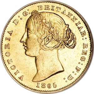 1865 Βικτώρια Σίδνεϊ - Χρυσή Λίρα Αγγλίας
