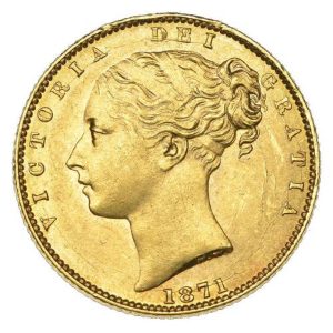1871 Βικτώρια Λονδίνου - Χρυσή Λίρα Αγγλίας