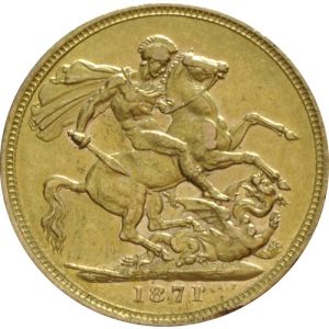 1871 Βικτώρια Σίδνεϊ - Χρυσή Λίρα Αγγλίας