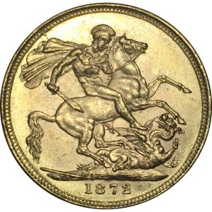 1872 Βικτώρια Λονδίνου - Χρυσή Λίρα Αγγλίας