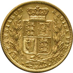 1872 Βικτώρια Σίδνεϊ Θυρεός - Χρυσή Λίρα Αγγλίας