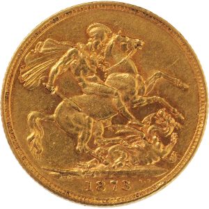 1873 Βικτώρια Λονδίνου - Χρυσή Λίρα Αγγλίας