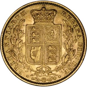 1873 Βικτώρια Λονδίνου Θυρεός - Χρυσή Λίρα Αγγλίας