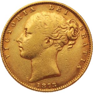 1873 Βικτώρια Σίδνεϊ Θυρεός - Χρυσή Λίρα Αγγλίας
