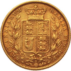 1873 Βικτώρια Σίδνεϊ Θυρεός - Χρυσή Λίρα Αγγλίας