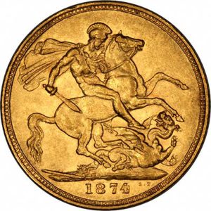 1874 Βικτώρια Μελβούρνης - Χρυσή Λίρα Αγγλίας