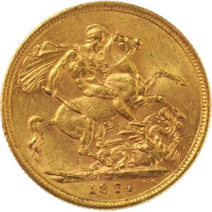 1874 Βικτώρια Σίδνεϊ - Χρυσή Λίρα Αγγλίας