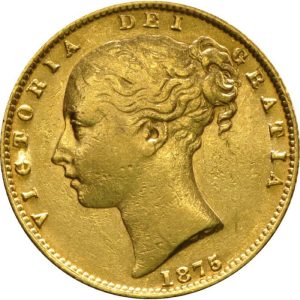 1875 Βικτώρια Σίδνεϊ Θυρεός - Χρυσή Λίρα Αγγλίας