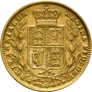 1875 Βικτώρια Σίδνεϊ Θυρεός - Χρυσή Λίρα Αγγλίας