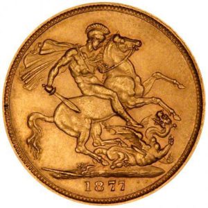 1877 Βικτώρια Μελβούρνης - Χρυσή Λίρα Αγγλίας