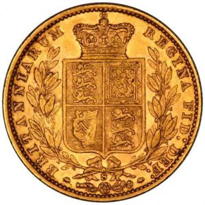 1878 Βικτώρια Σίδνεϊ Θυρεός - Χρυσή Λίρα Αγγλίας
