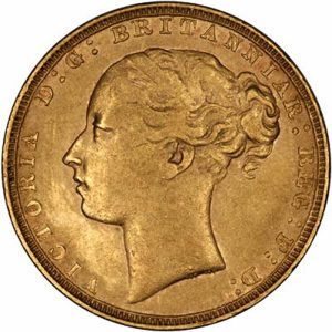 1879 Βικτώρια Λονδίνου - Χρυσή Λίρα Αγγλίας