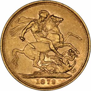 1879 Βικτώρια Λονδίνου - Χρυσή Λίρα Αγγλίας