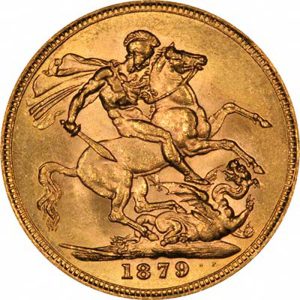 1879 Βικτώρια Μελβούρνης - Χρυσή Λίρα Αγγλίας