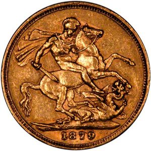 1879 Βικτώρια Σίδνεϊ - Χρυσή Λίρα Αγγλίας