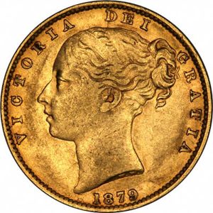 1879 Βικτώρια Σίδνεϊ Θυρεός - Χρυσή Λίρα Αγγλίας