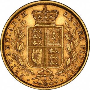 1879 Βικτώρια Σίδνεϊ Θυρεός - Χρυσή Λίρα Αγγλίας