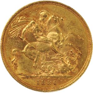 1880 Βικτώρια Μελβούρνης - Χρυσή Λίρα Αγγλίας