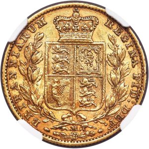1880 Βικτώρια Μελβούρνης Θυρεός - Χρυσή Λίρα Αγγλίας