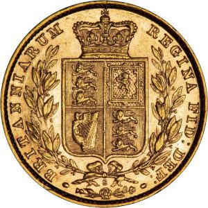 1880 Βικτώρια Σίδνεϊ Θυρεός - Χρυσή Λίρα Αγγλίας