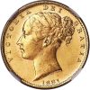 1881 Βικτώρια Μελβούρνης Θυρεός - Χρυσή Λίρα Αγγλίας