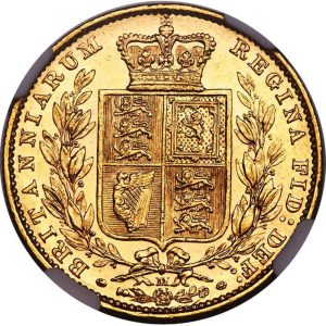 1881 Βικτώρια Μελβούρνης Θυρεός - Χρυσή Λίρα Αγγλίας