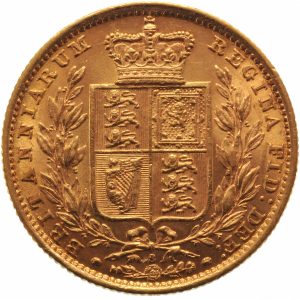 1881 Βικτώρια Σίδνεϊ Θυρεός - Χρυσή Λίρα Αγγλίας