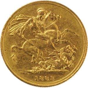 1883 Βικτώρια Μελβούρνης - Χρυσή Λίρα Αγγλίας