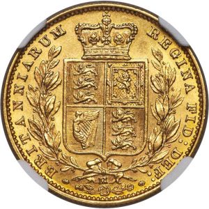 1883 Βικτώρια Μελβούρνης Θυρεός - Χρυσή Λίρα Αγγλίας