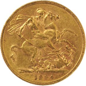 1884 Βικτώρια Λονδίνου - Χρυσή Λίρα Αγγλίας