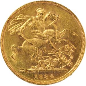 1884 Βικτώρια Μελβούρνης - Χρυσή Λίρα Αγγλίας