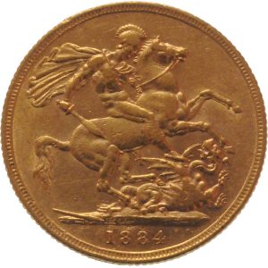1884 Βικτώρια Σίδνεϊ - Χρυσή Λίρα Αγγλίας