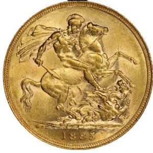 1885 Βικτώρια Σίδνεϊ - Χρυσή Λίρα Αγγλίας