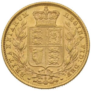 1885 Βικτώρια Σίδνεϊ Θυρεός - Χρυσή Λίρα Αγγλίας
