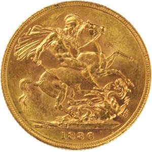 1886 Βικτώρια Μελβούρνης - Χρυσή Λίρα Αγγλίας