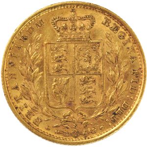 1886 Βικτώρια Σίδνεϊ Θυρεός - Χρυσή Λίρα Αγγλίας