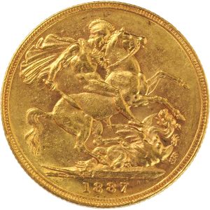 1887 Βικτώρια Μελβούρνης - Χρυσή Λίρα Αγγλίας